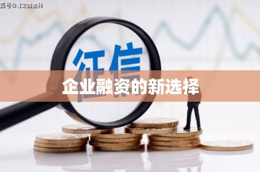 台儿庄企业融资的新选择