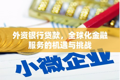 台儿庄外资银行贷款，全球化金融服务的机遇与挑战