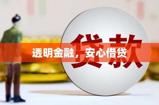台儿庄透明金融，安心借贷