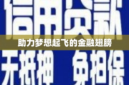 台儿庄助力梦想起飞的金融翅膀
