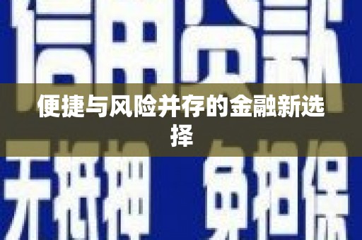 台儿庄便捷与风险并存的金融新选择