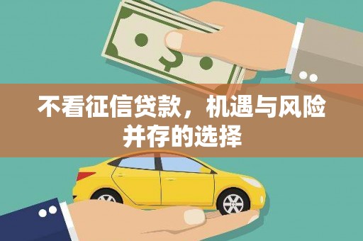 台儿庄不看征信贷款，机遇与风险并存的选择